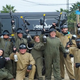 Partida increible Paintball Gandia
